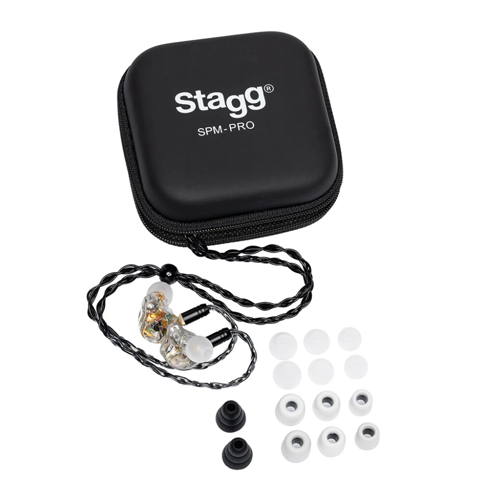 Stagg SPM-PRO-TR Pro Series InEar Hörer 3-Weg transparent