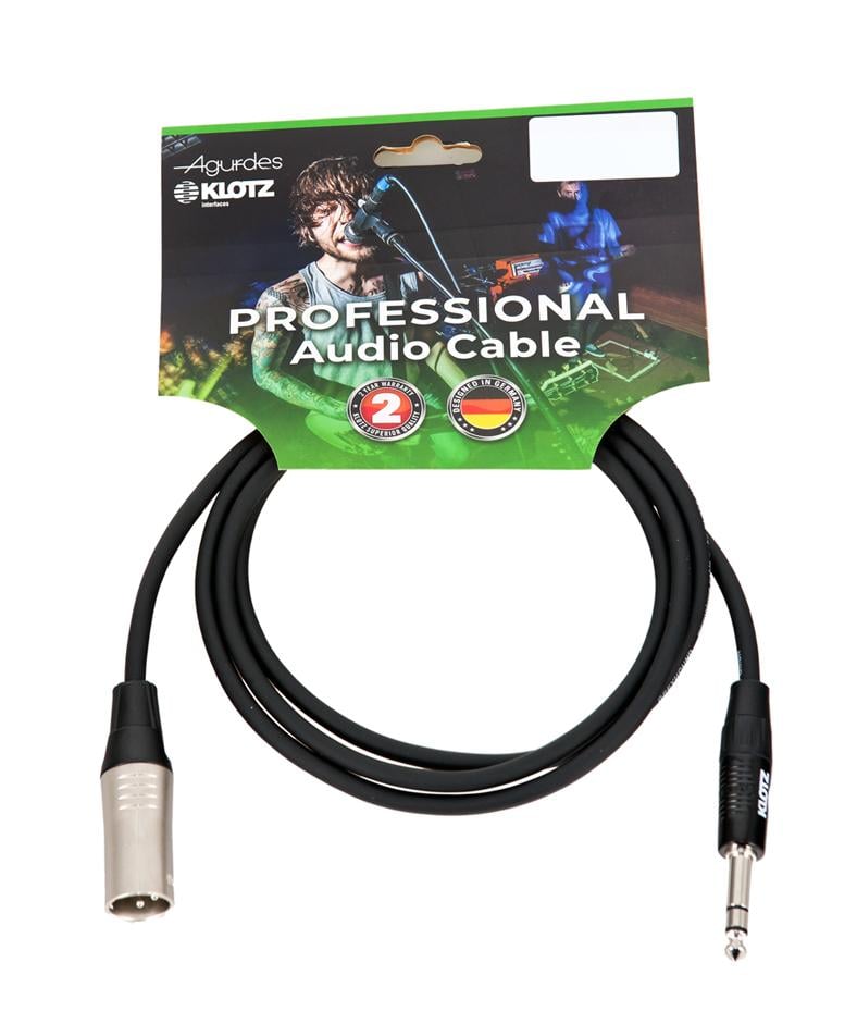 Agurdes Cables 1xXLR male-1x symmetrische Klinke 6,3mm 1,5m