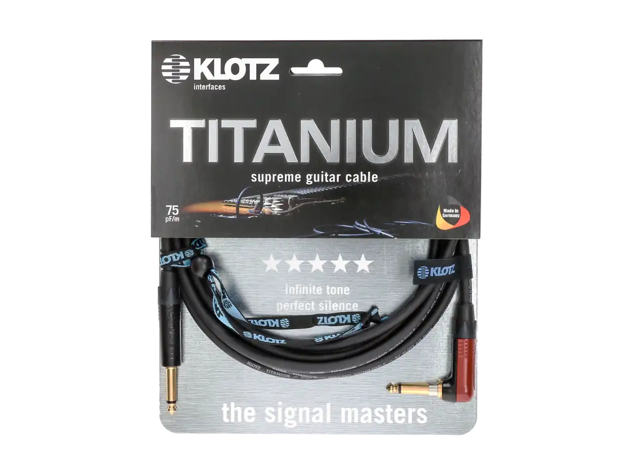 Klotz Titanium Silent TIR0900PSP 9m Klinke-Winkelklinke