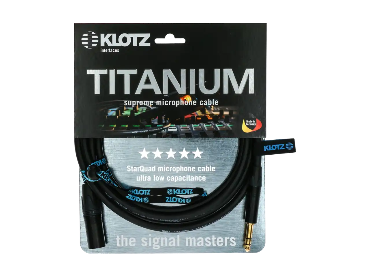 Klotz TITANIUM StarQuad XLRm-KLsym 1,5m
