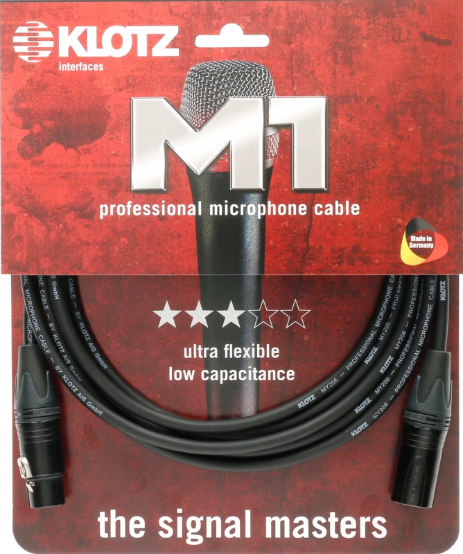 Klotz Cables M1 XLRFem - XLRMale Neutrik 7,5m