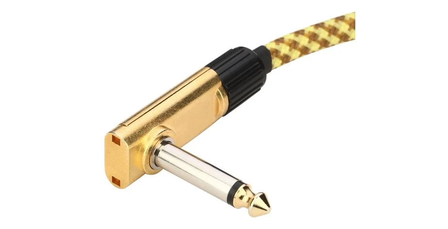 RockBoard Vintage Tweed Series Flat Patch Cable - 10 cm / 3 15/16