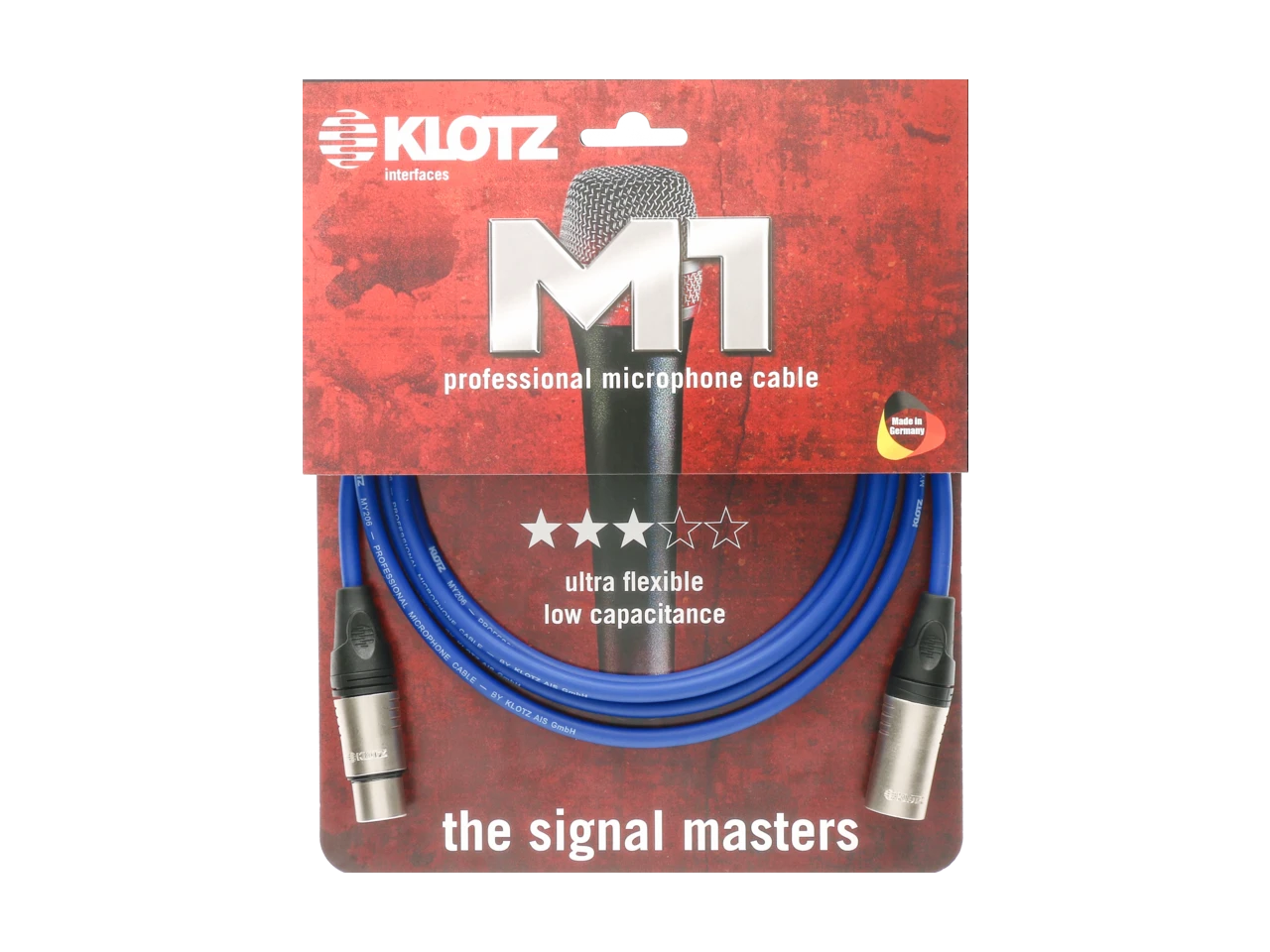 Klotz Cables M1 XLRFem - XLRMale Blau 5,0m