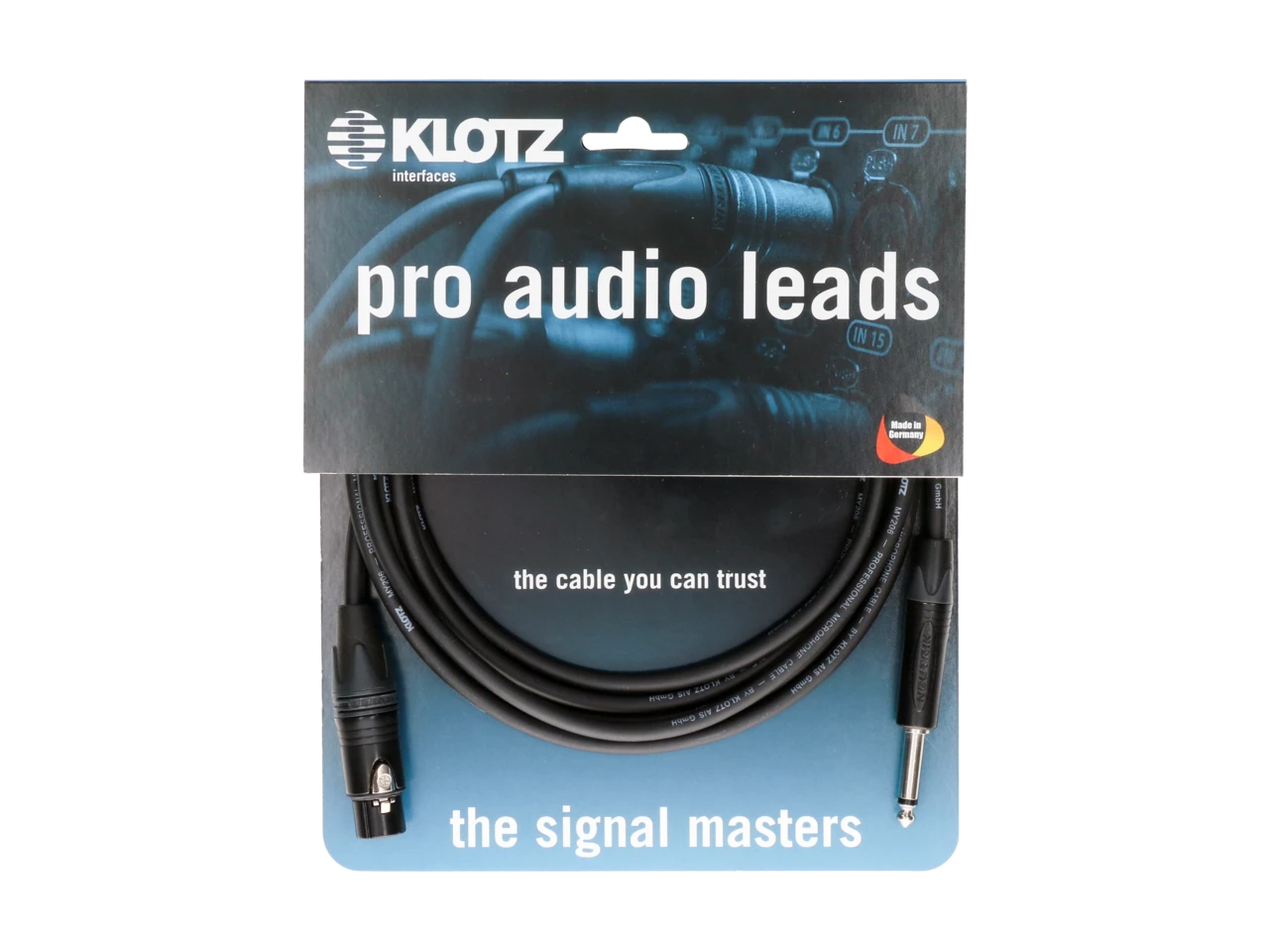 Klotz Kabel XLR-Klinke 5m PRO