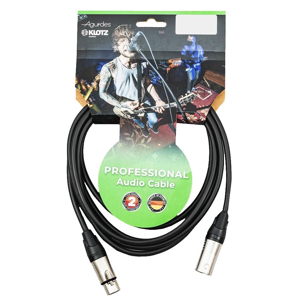 Agurdes XLRmale- XLRfemale Kabel  3m