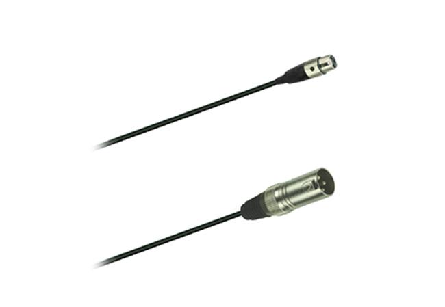 Dreitec Mikrofonkabel MiniXLRfemale - XLRmale 0,2m Kabel