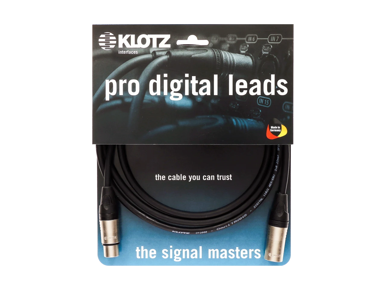 Klotz Cables Pro Digital Leads AES & DMX Kabel 3m
