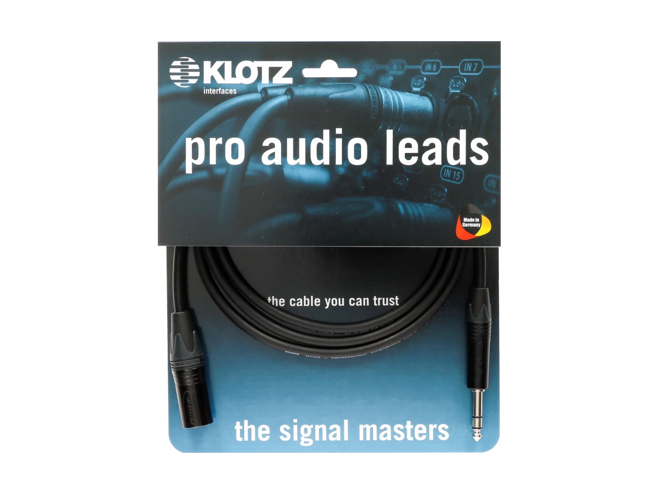 Klotz Cables Pro Audio Leads XLRm-KLst 7,5m