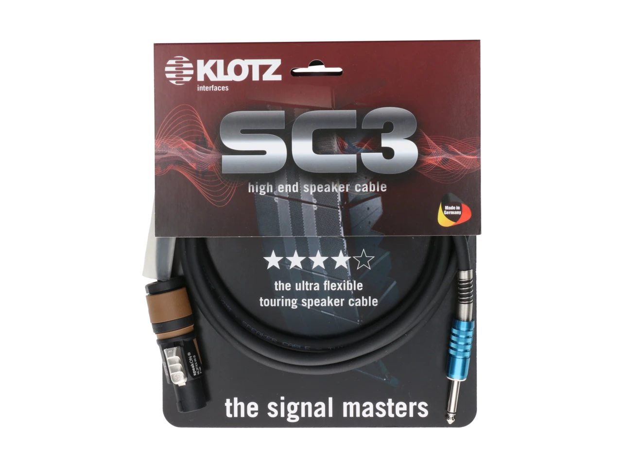 Klotz Cables SC3-L2FP0100 Speakon-Klinke 1m