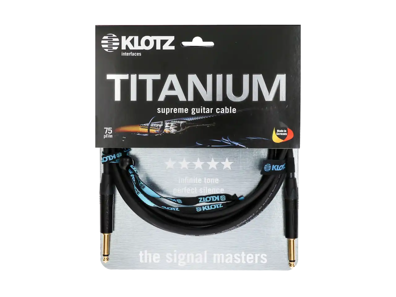 Klotz Titanium TI-0600PP 6m Klinke-Klinke