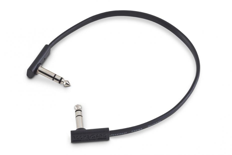 RockBoard Flat TRS Cable 30 cm Black
