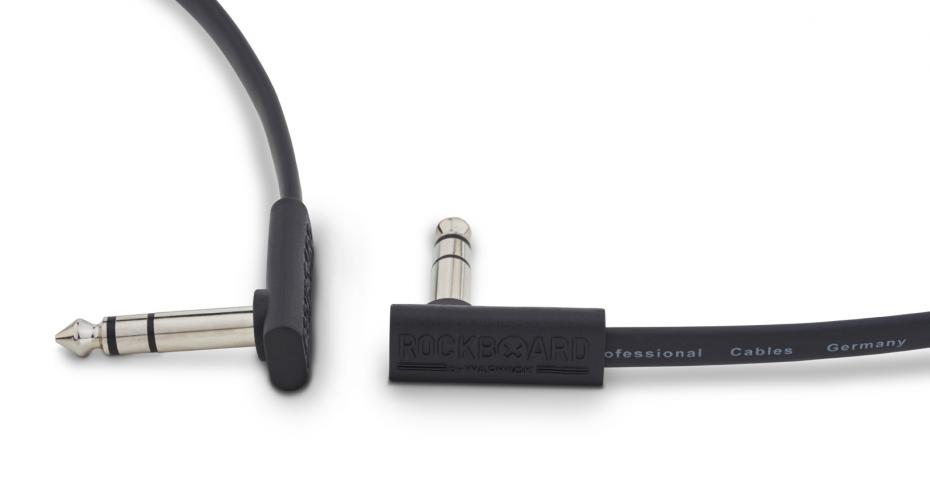 RockBoard Flat TRS Cable 60 cm Black