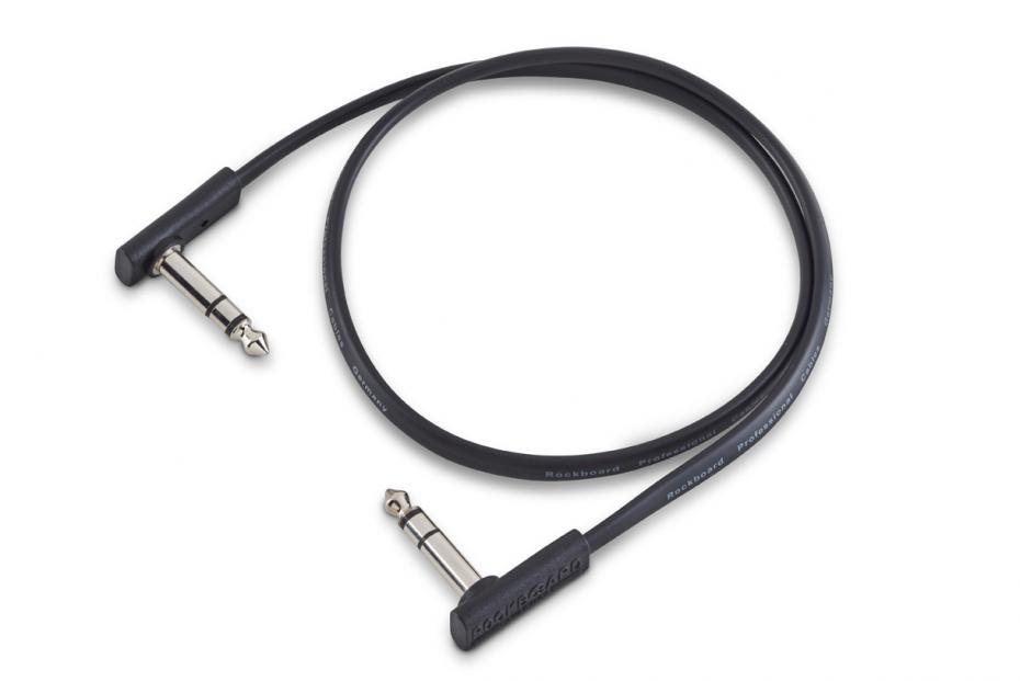 RockBoard Flat TRS Cable 60 cm Black