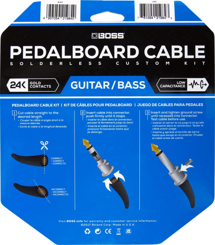 Boss BCK-12 Lötfreies Pedalboard Kabel-Kit