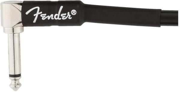 Fender Professional Series Instrument Cables Straight/Angle 3m Black