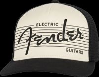 Fender Cap Weiss/Schwarz Electric Guitar