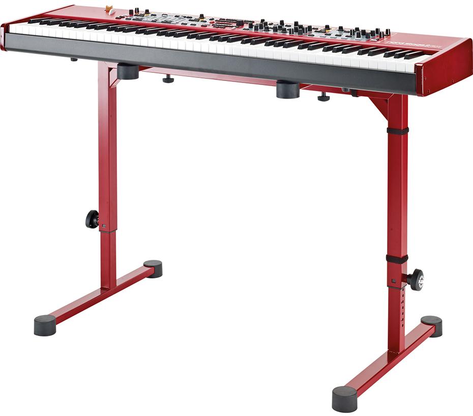K&M 18810 Keyboardtisch OMEGA rubinrot