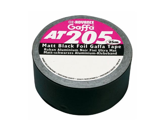 Advance Gaffatape hitzebeständig schwarz AT-205