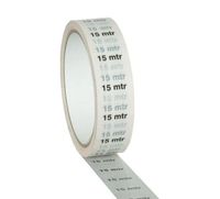 Markertape 25mm/33m Weiss ´´15m´´-Aufdruck