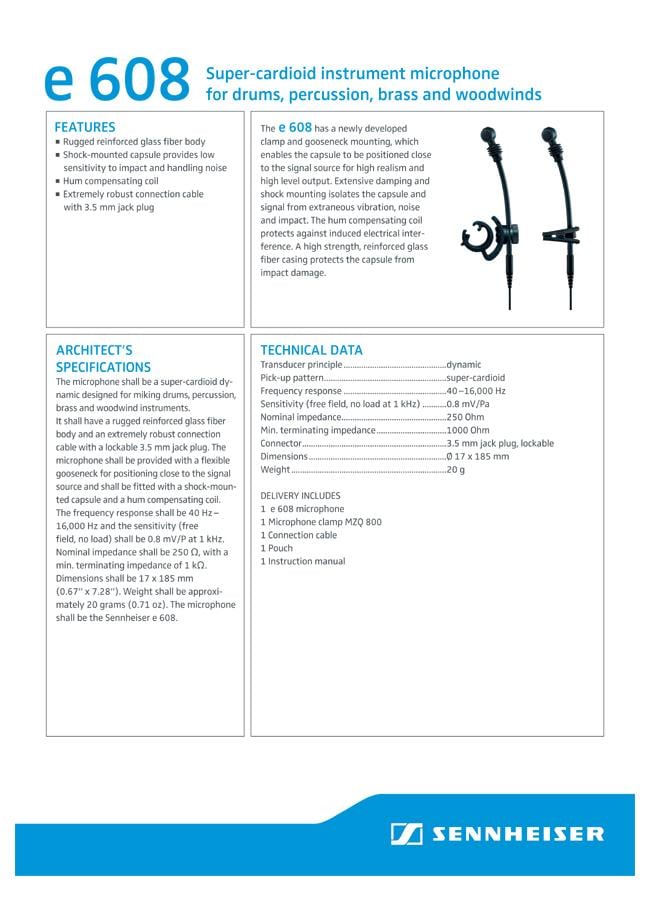 Sennheiser E-608
