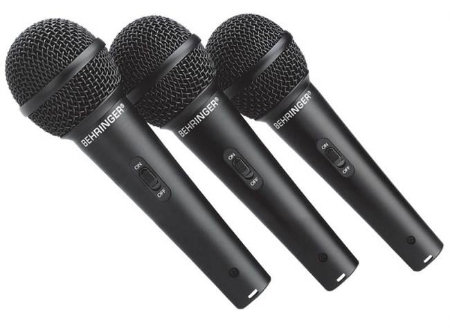 Behringer XM-1800-S Dynamisches Mikrofon, 3-Pack