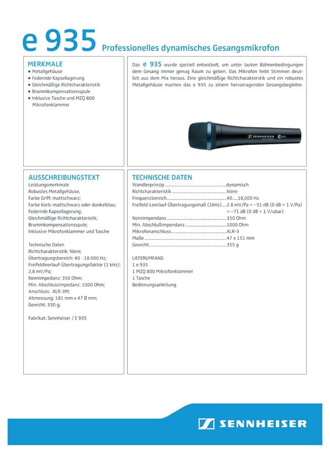 Sennheiser E-935