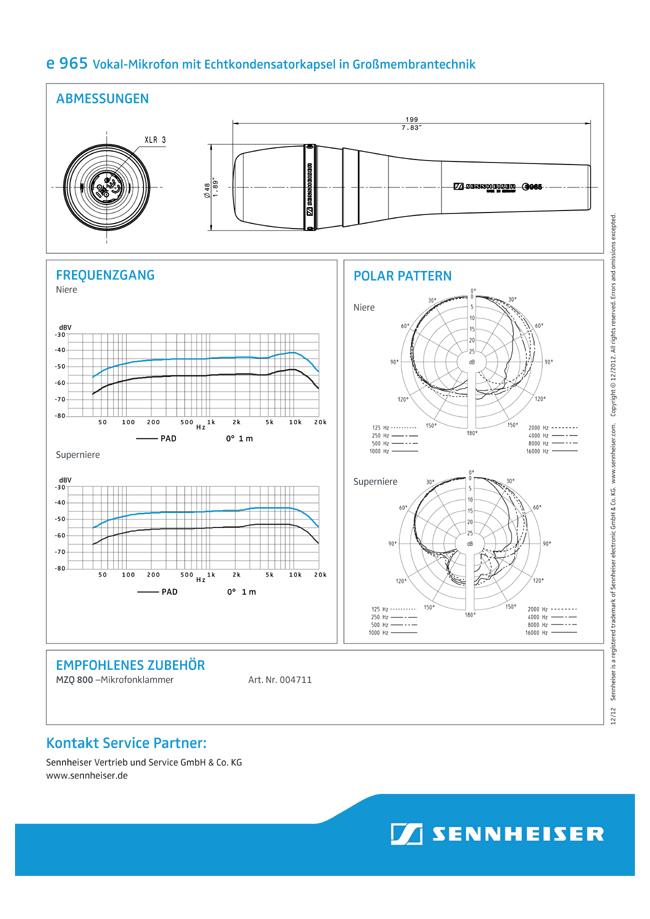 Sennheiser E-965