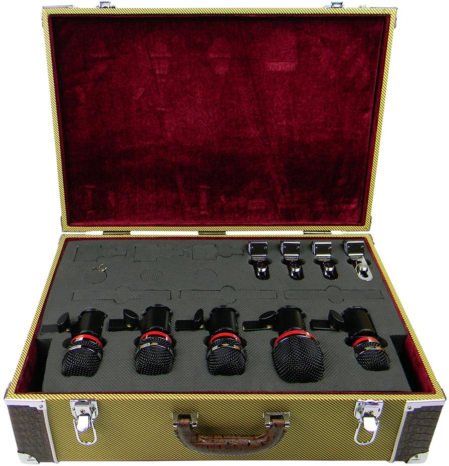Avantone CDMK-5 Drum-Mikroset mit Klemmen