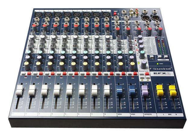 Soundcraft EFX-8 Mischpult 8-Mono, 2-Stereo, FX