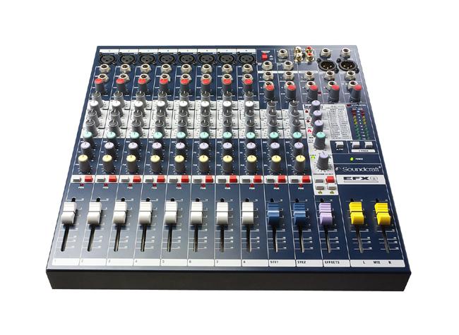 Soundcraft EFX-8 Mischpult 8-Mono, 2-Stereo, FX