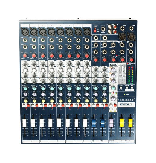 Soundcraft EFX-8 Mischpult 8-Mono, 2-Stereo, FX