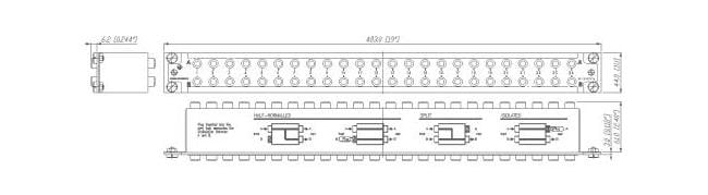 Neutrik NYS-SPP-L1 48 Punkt Patchbay