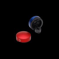D`addario XPND  Footswitch Topper Blau/Rot 2er-Packung