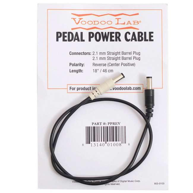 Voodoo Lab PPREV 2.1mm Straight Barrel Cable - Reverse Polarity