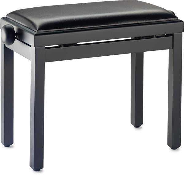Pianobank Stagg schwarz matt mit Vinylauflage