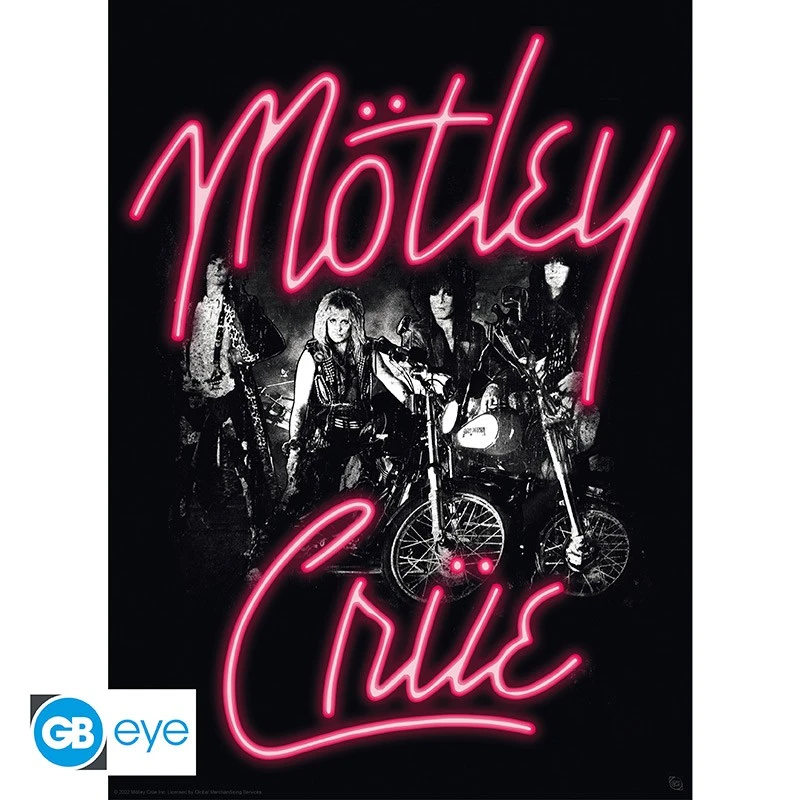 Mötley Crüe - Set 2 Chibi Posters - Neon and Straightjackets (52x38)