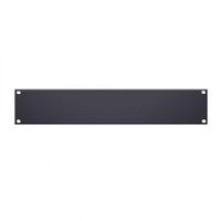 Rackblende 2HE Aluminium schwarz