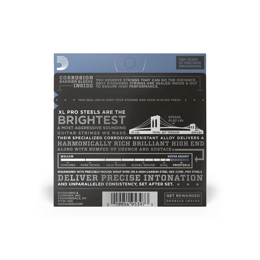D´Addario EPS520 Pro Steels 9-42 Set
