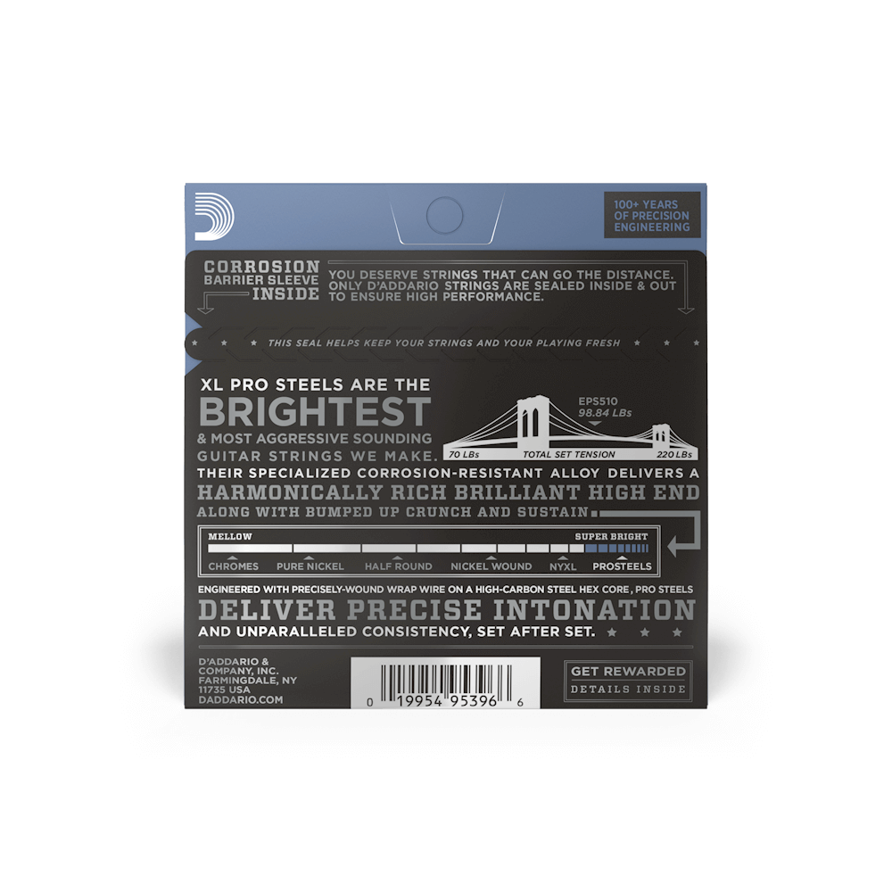 D´Addario EPS510 Pro steels 10-46 Set