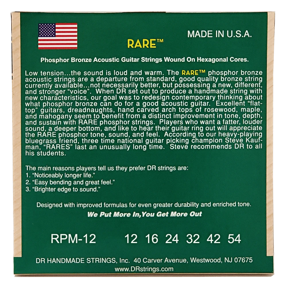 DR, RARE Phosphor Bronze Light 12-54