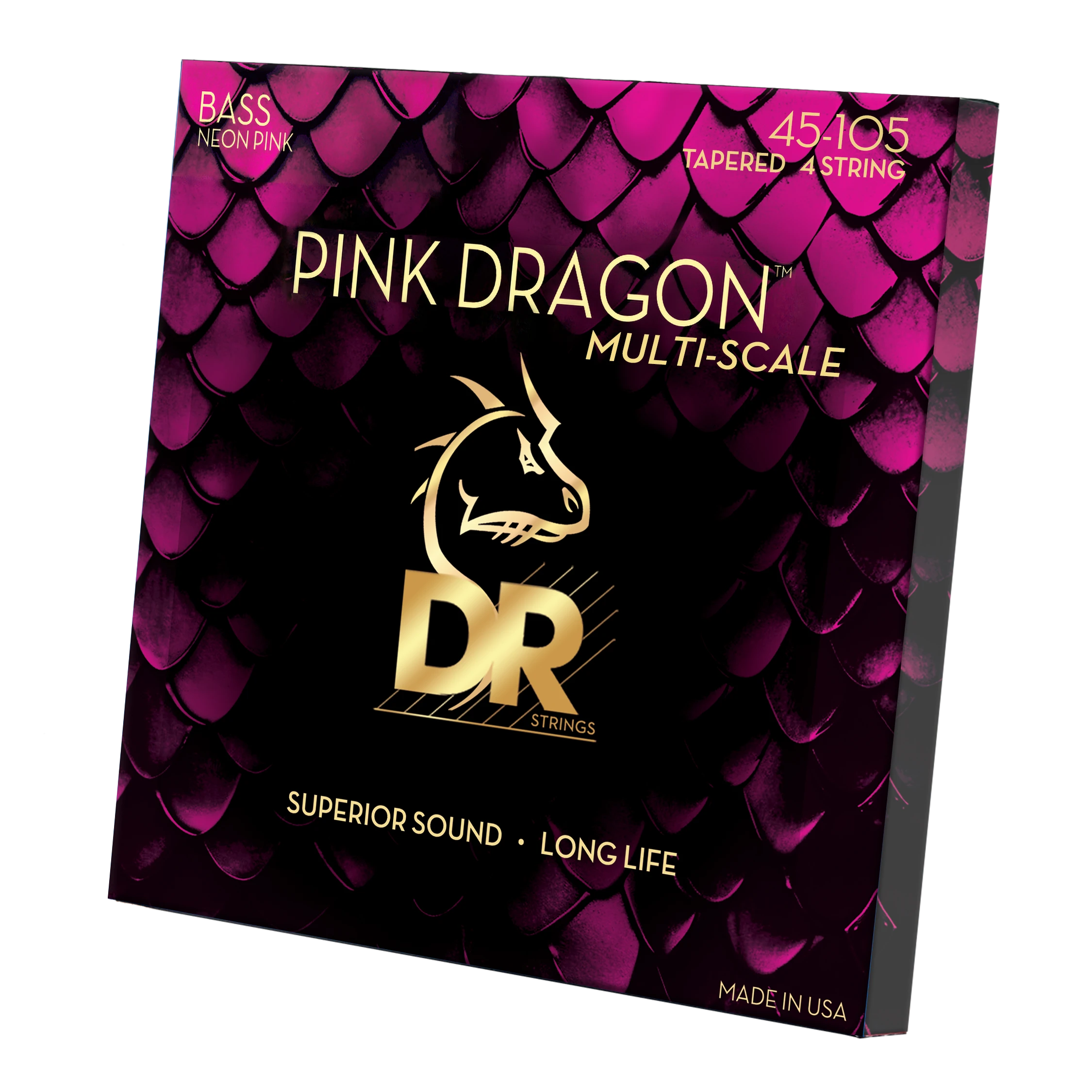 DR Strings Pink Dragon 45-105 Multi-Scale