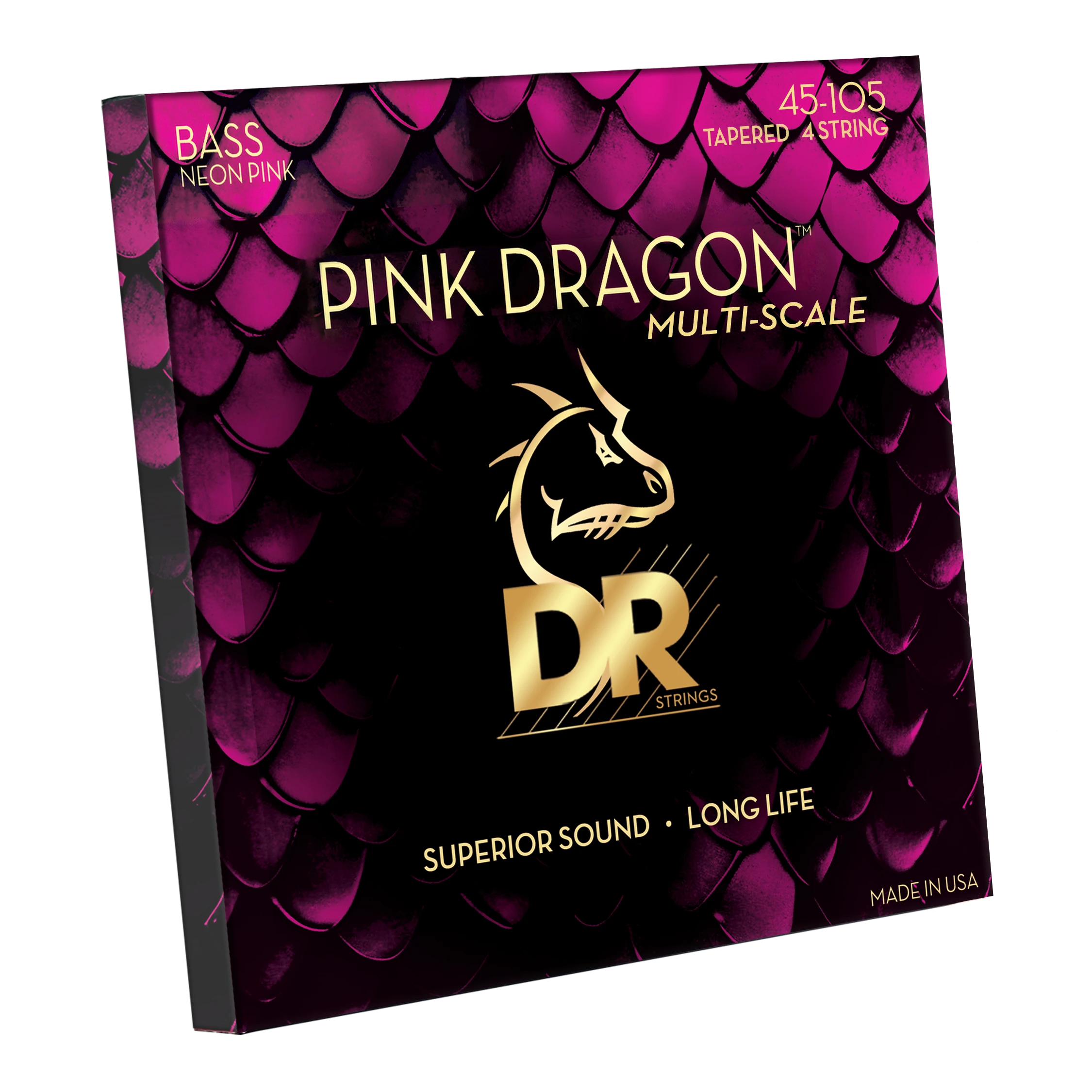 DR Strings Pink Dragon 45-105 Multi-Scale