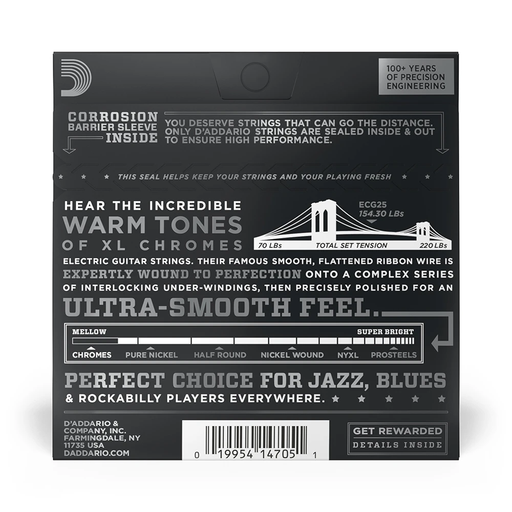 D´Addario ECG25 12-52 Chromes