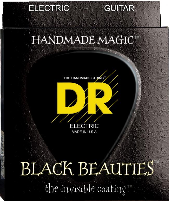 DR Strings EX-BK Black Beauties 9-42