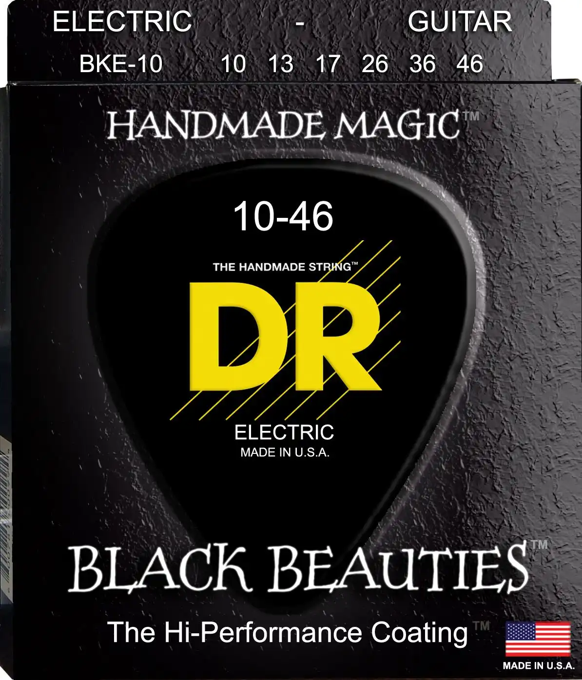 DR Strings EX-BK Black Beauties 10-46