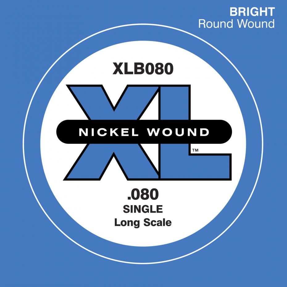 D´Addario XLB080 Single XL Nickel Wound 080 Long Scale