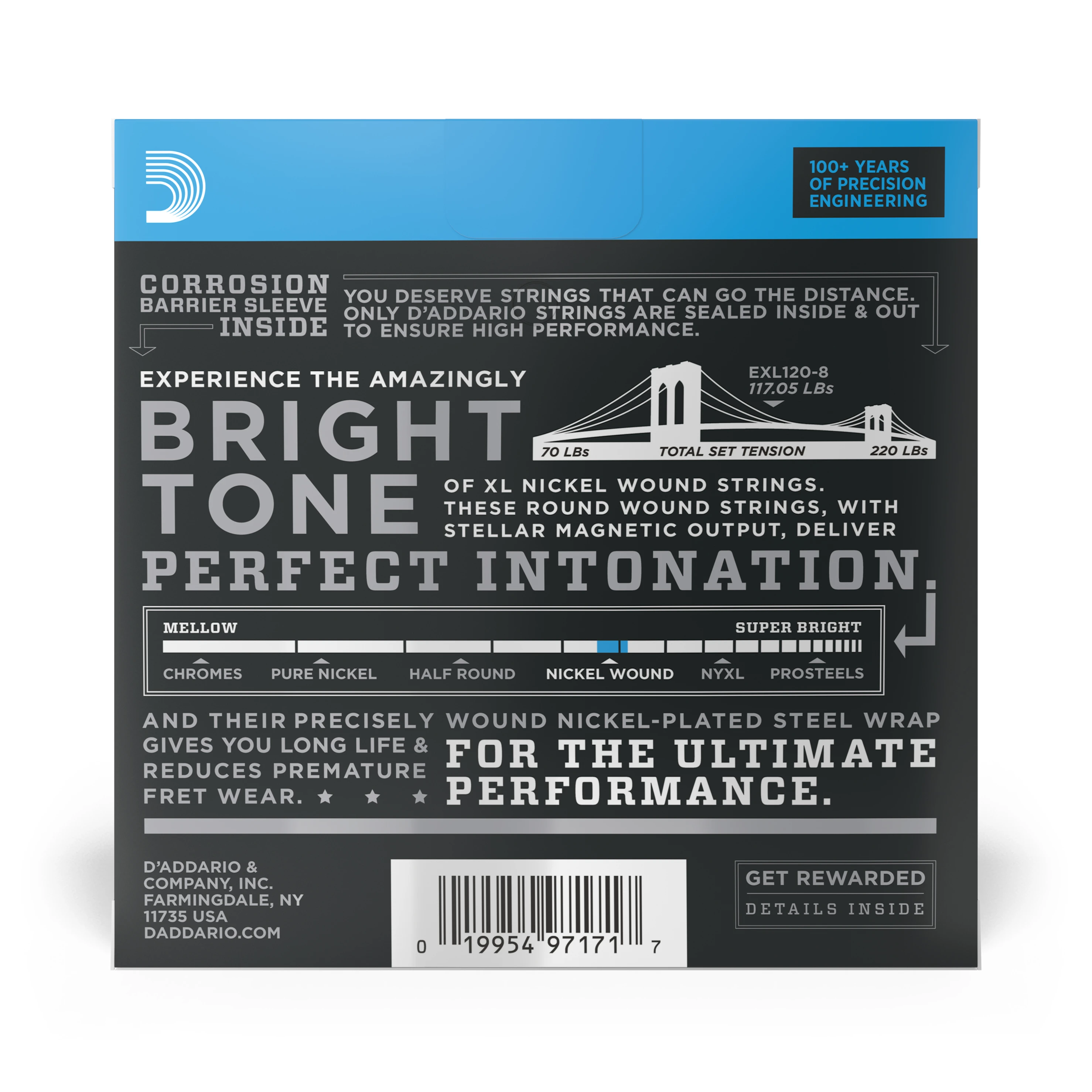 D´Addario EXL120-8 09-65 Set