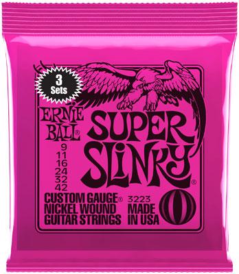 Ernie Ball 3223 Super Slinky 09-42 3er Pack