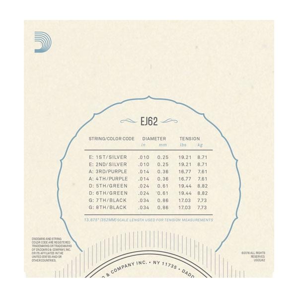 D´Addario EJ62 10-34 8-String