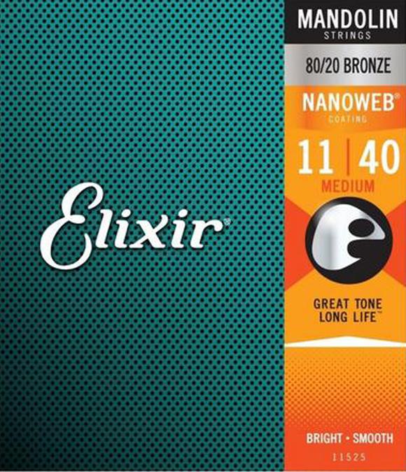 Elixir E11525 11-40 Mandoline medium Set 80/20 Bronze